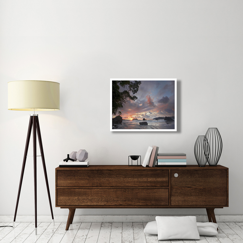 Beach and coastline, Manuel Antonio National Park, Costa Rica-Paper Art-34&quotx26"