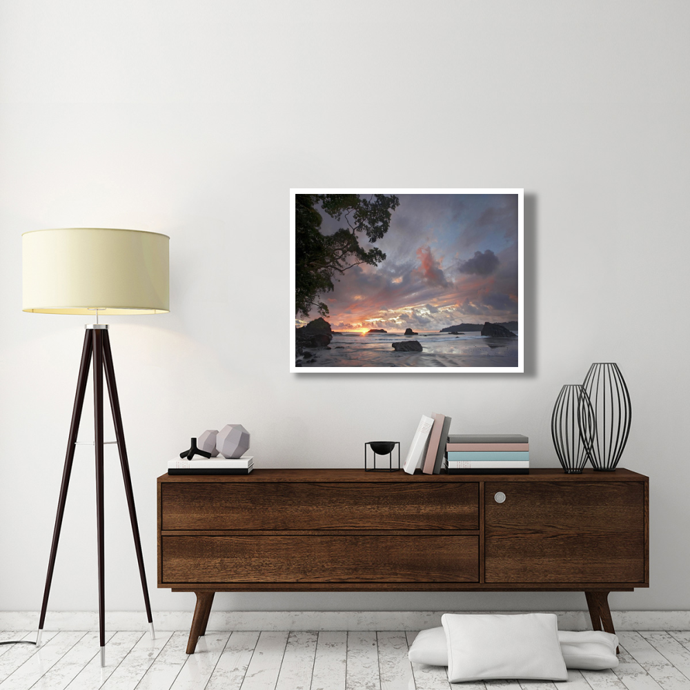 Beach and coastline, Manuel Antonio National Park, Costa Rica-Paper Art-42&quotx32"