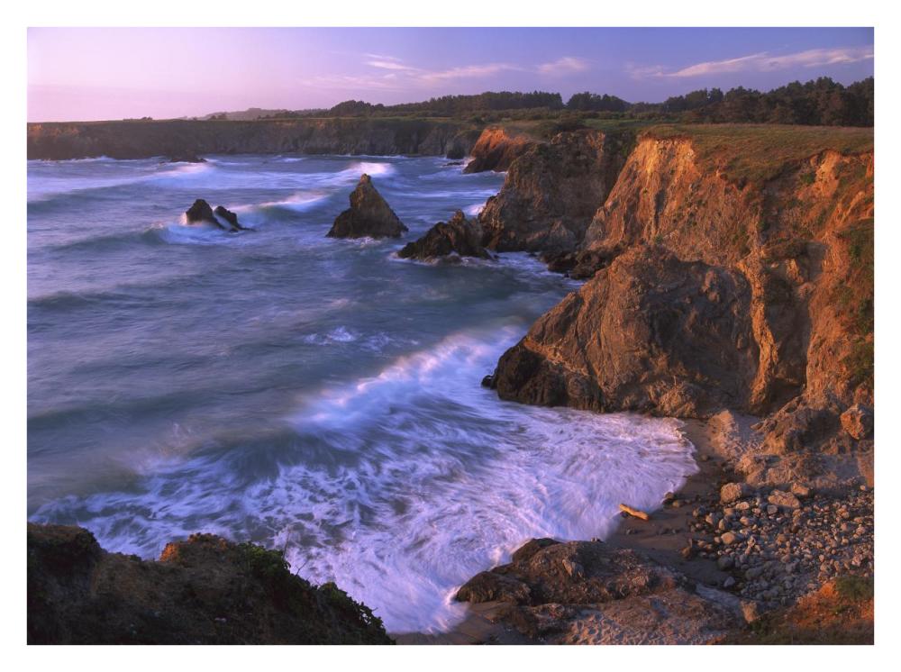 Beach at Jughandle State Reserve, Mendocino County, California-Paper Art-34"x26"