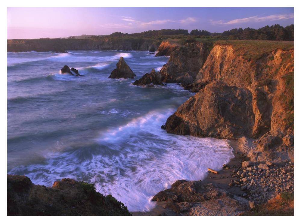 Beach at Jughandle State Reserve, Mendocino County, California-Paper Art-42"x32"