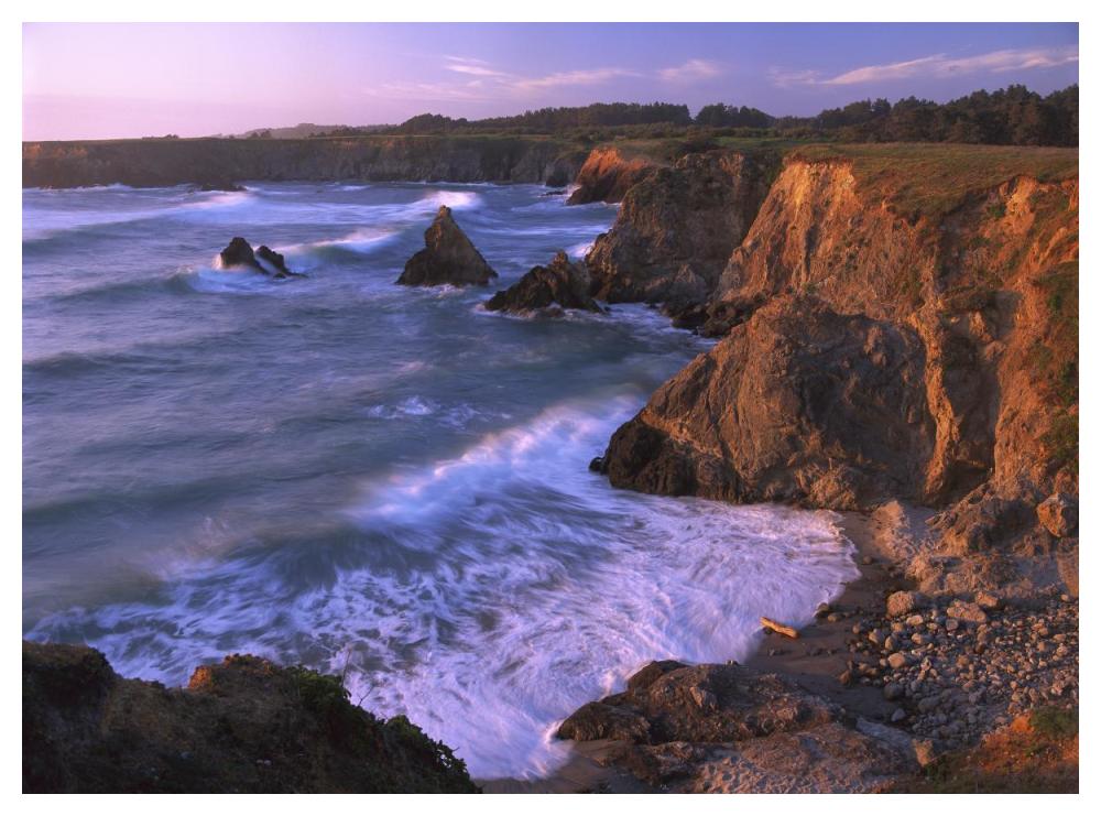 Beach at Jughandle State Reserve, Mendocino County, California-Paper Art-50"x38"