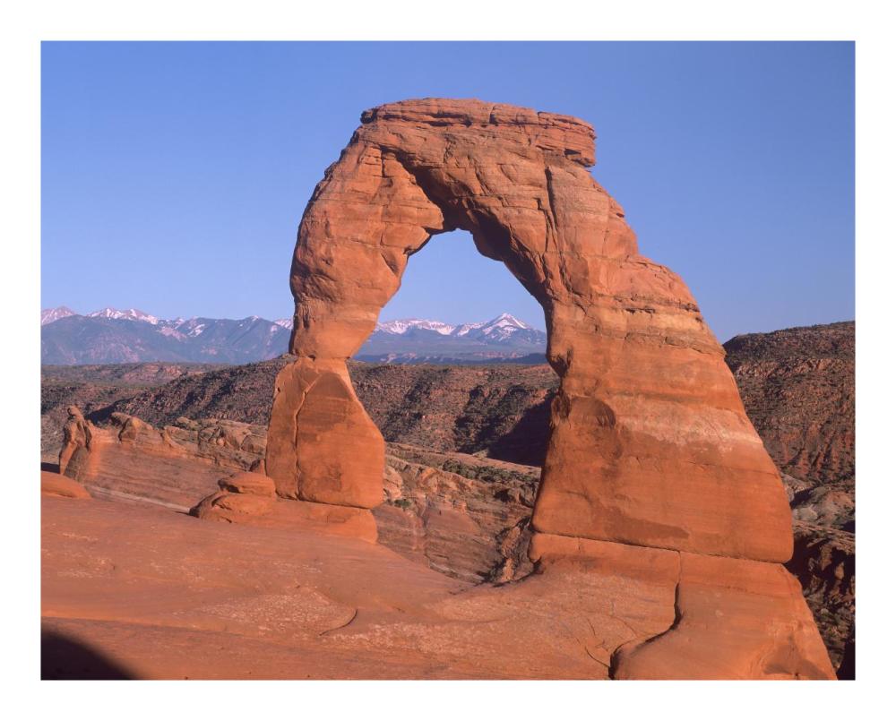 Delicate Arch and La Sal Mountains, Arches National Park, Utah-Paper Art-22"x18"