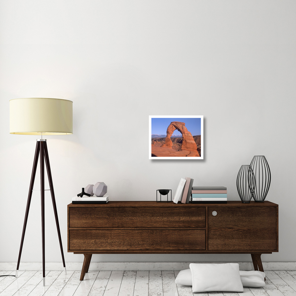 Delicate Arch and La Sal Mountains, Arches National Park, Utah-Paper Art-22&quotx18"