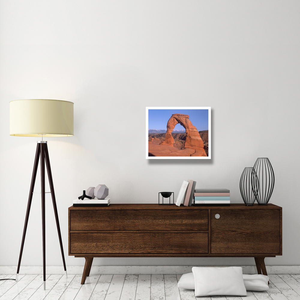 Delicate Arch and La Sal Mountains, Arches National Park, Utah-Paper Art-26&quotx22"