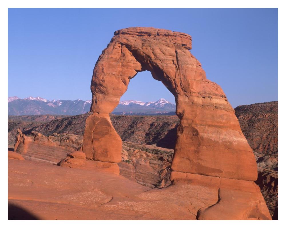 Delicate Arch and La Sal Mountains, Arches National Park, Utah-Paper Art-37"x30"