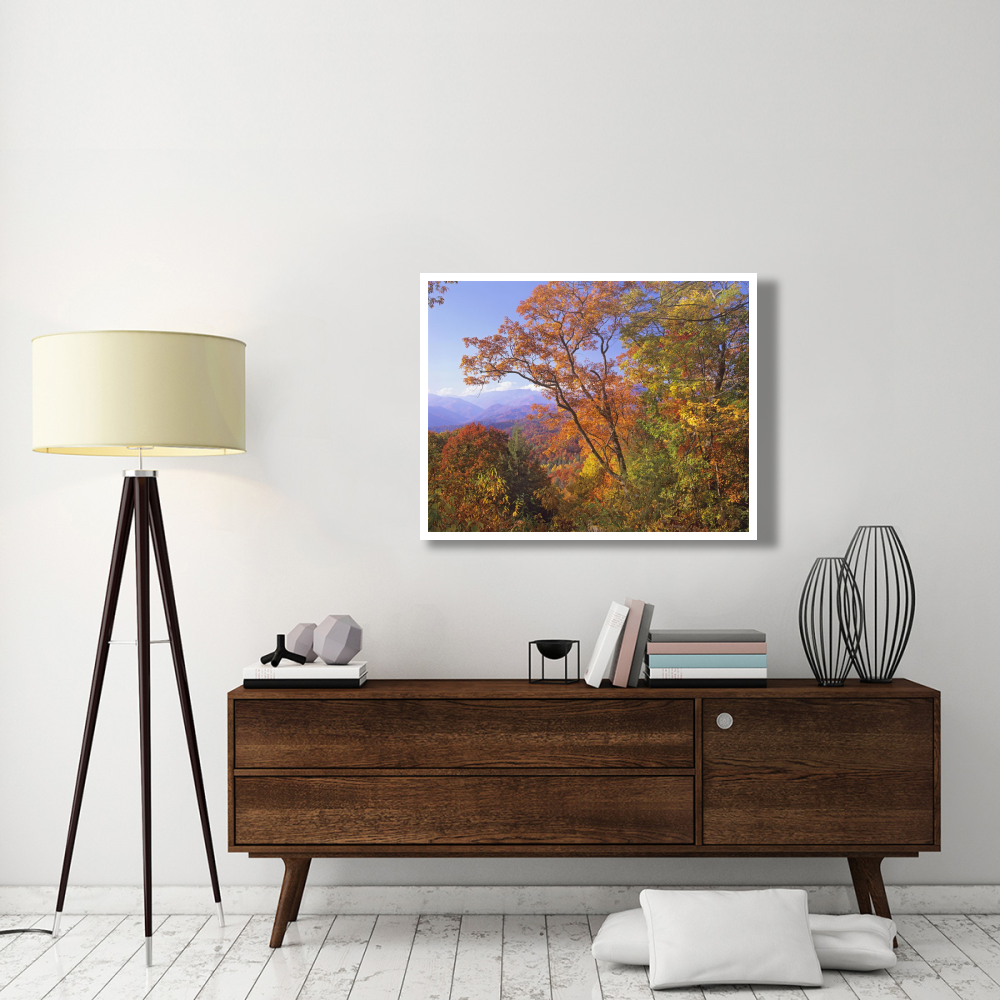 Great Smoky Mountains from, Blue Ridge Parkway, North Carolina-Paper Art-42&quotx32"