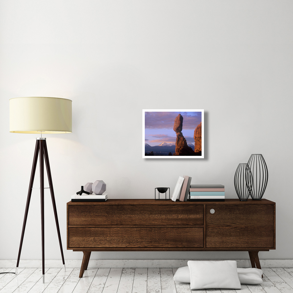 La Sal Mountains and Balanced Rock, Arches National Park, Utah-Paper Art-26&quotx20"