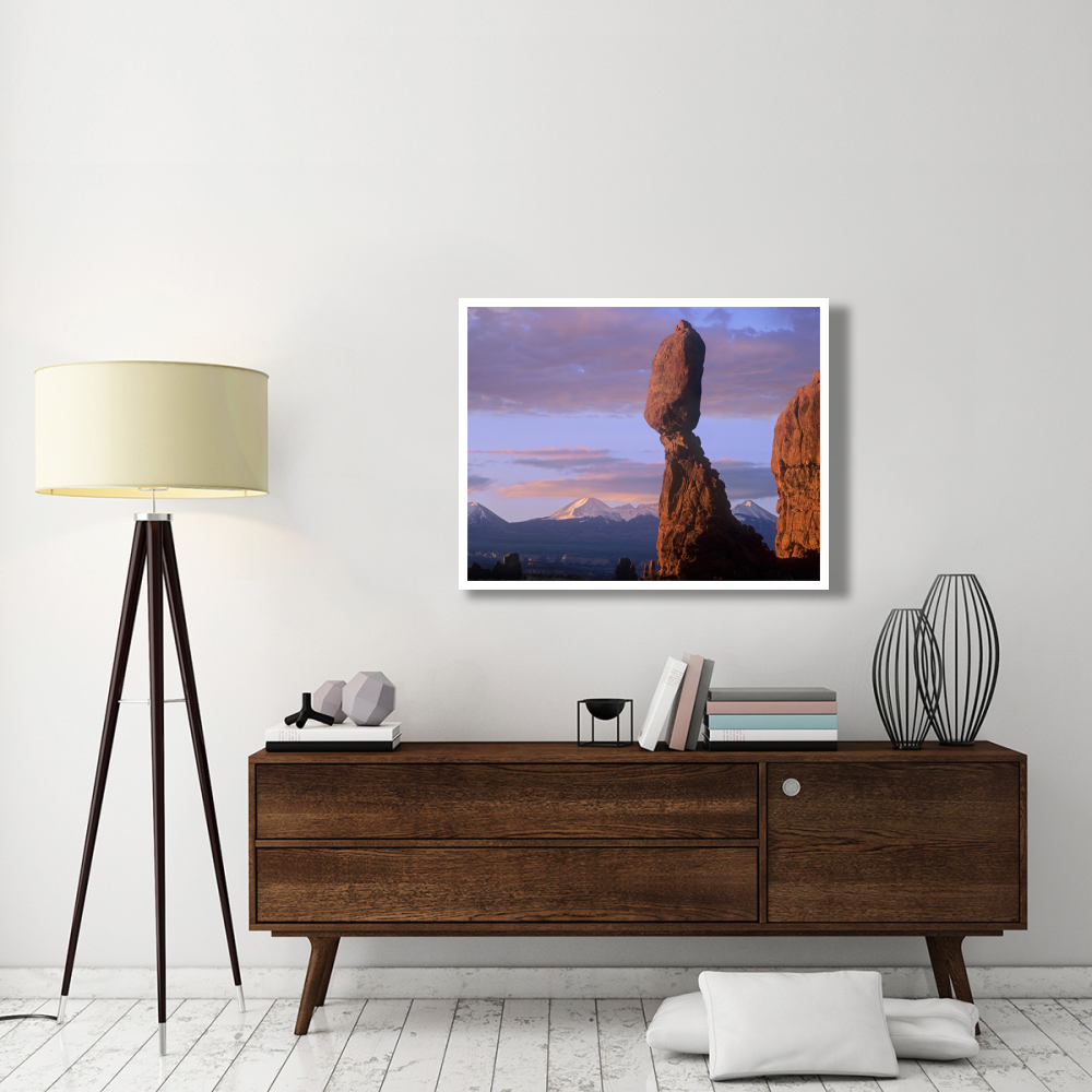 La Sal Mountains and Balanced Rock, Arches National Park, Utah-Paper Art-42&quotx32"
