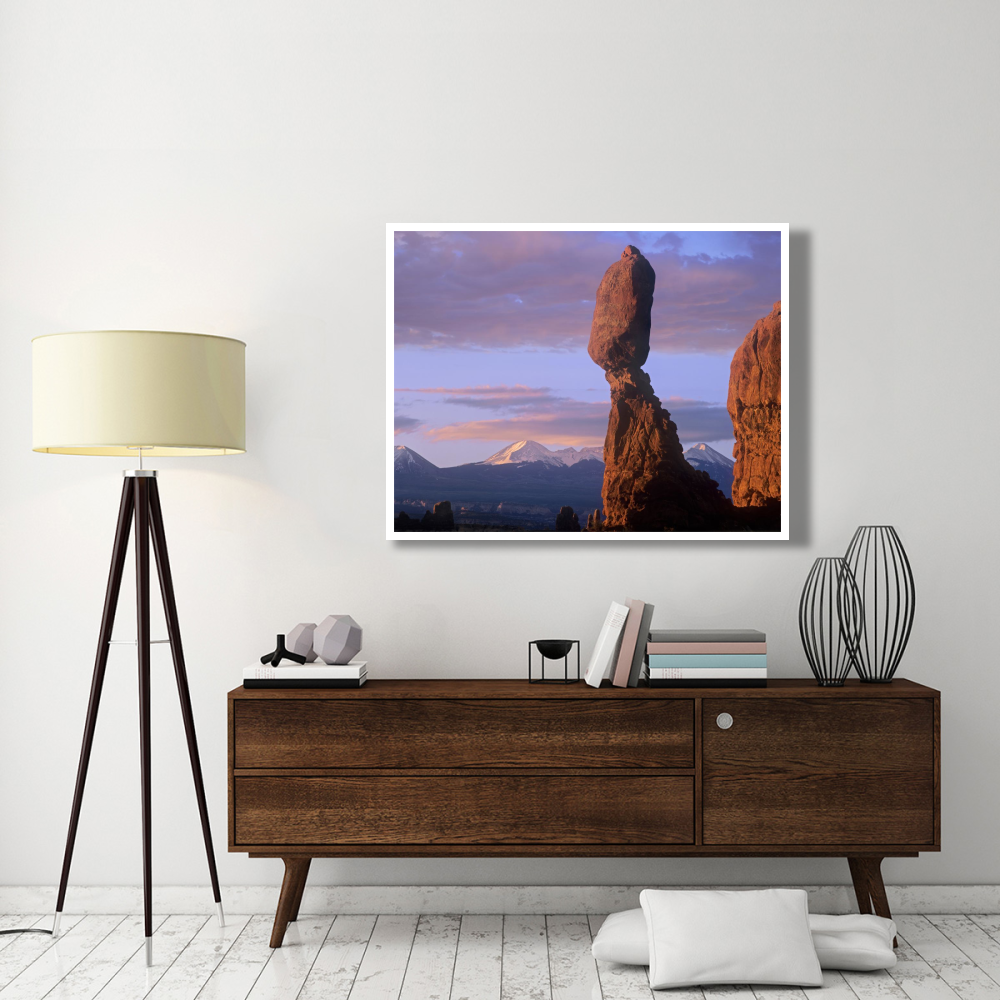 La Sal Mountains and Balanced Rock, Arches National Park, Utah-Paper Art-50&quotx38"