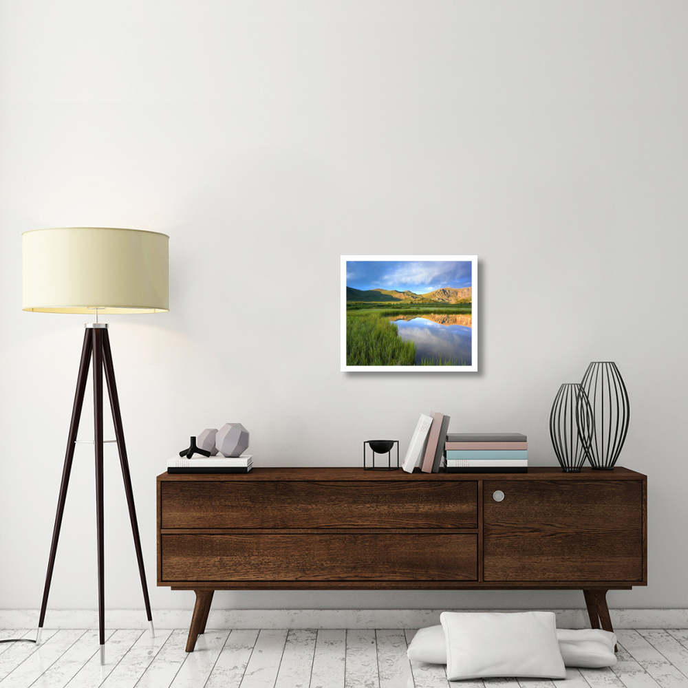 Mount Bierstadt from Guanella Pass reflected in pond, Colorado-Paper Art-24&quotx20.26"