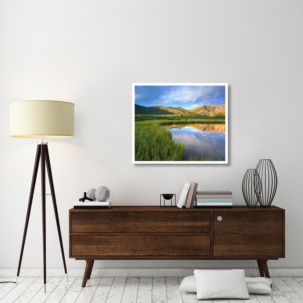 Mount Bierstadt from Guanella Pass reflected in pond, Colorado-Paper Art-38&quotx31.88"