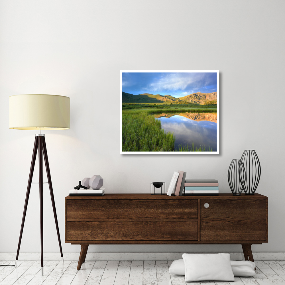 Mount Bierstadt from Guanella Pass reflected in pond, Colorado-Paper Art-42&quotx35.2"