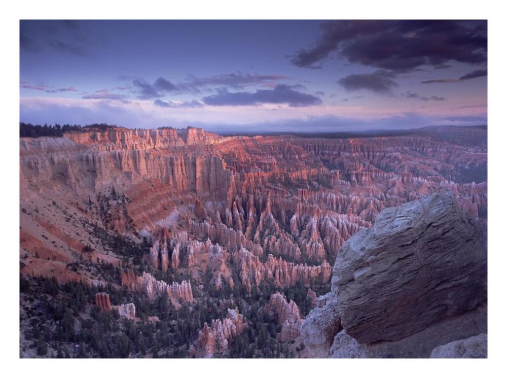 Amphitheater from Bryce Point, Bryce Canyon National Park, Utah-Paper Art-26"x20"