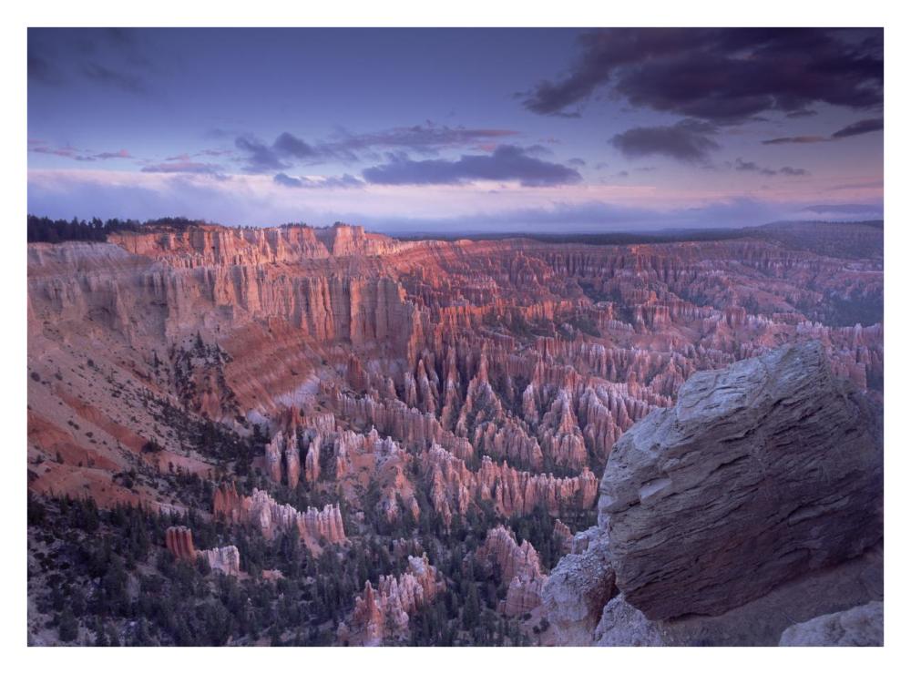 Amphitheater from Bryce Point, Bryce Canyon National Park, Utah-Paper Art-34"x26"