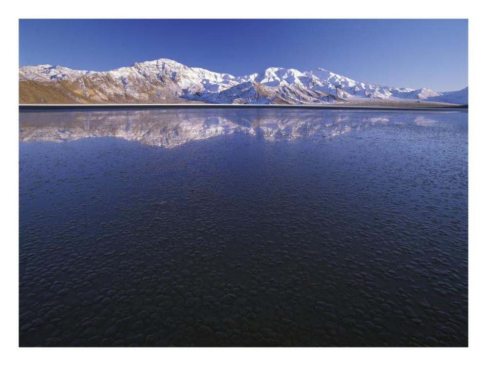 Flooded Racetrack Playa, Death Valley National Park, California-Paper Art-26"x20"