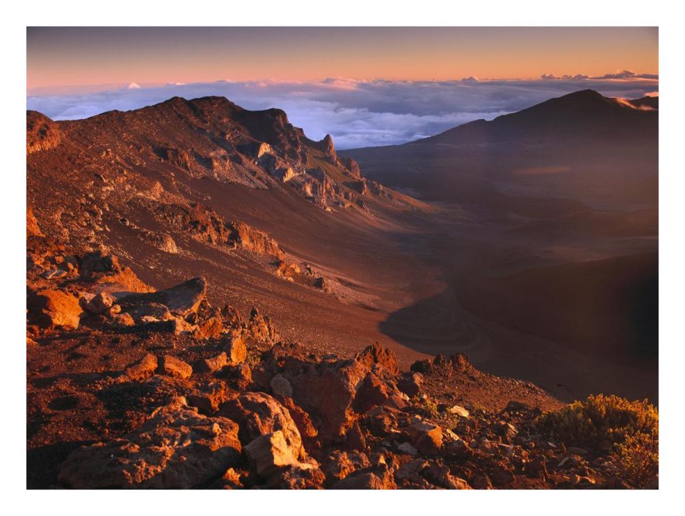 Rock of Haleakala Crater, Haleakala National Park, Maui, Hawaii-Paper Art-26"x20"