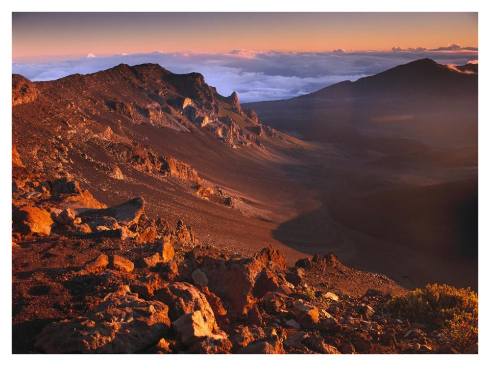 Rock of Haleakala Crater, Haleakala National Park, Maui, Hawaii-Paper Art-42"x32"