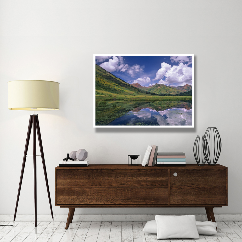 Ruby Range reflected in lake Gunnison National Forest, Colorado-Paper Art-50&quotx38"