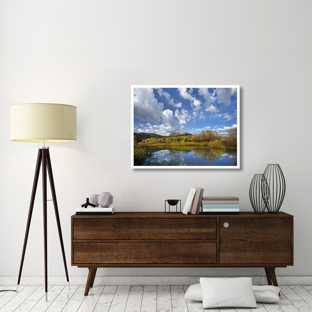 Pond near East Beckwith Mountain, West Elk Wilderness, Colorado-Paper Art-42&quotx32"