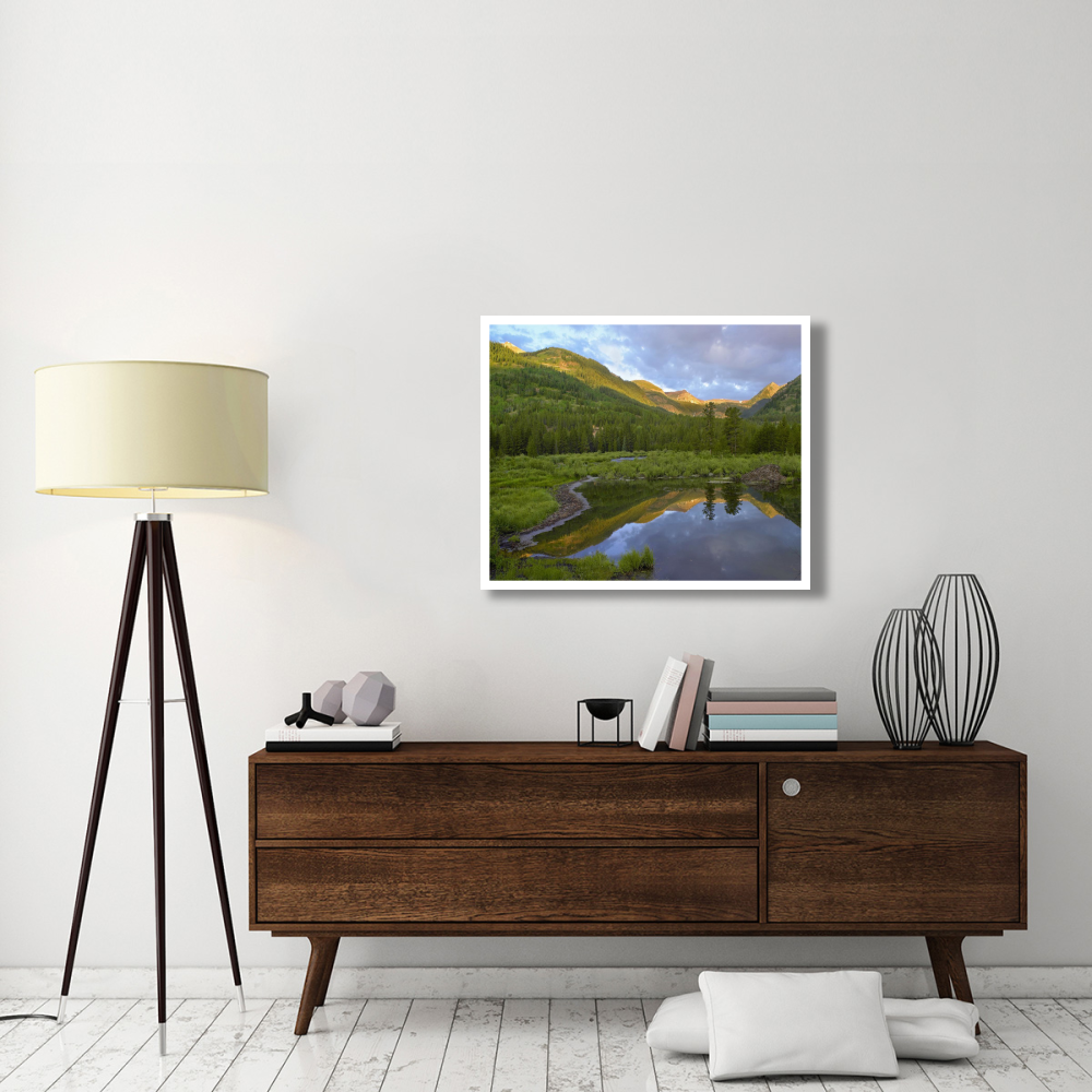 Pond and boreal forest, Ruby Range near Crested Butte, Colorado-Paper Art-37&quotx30"