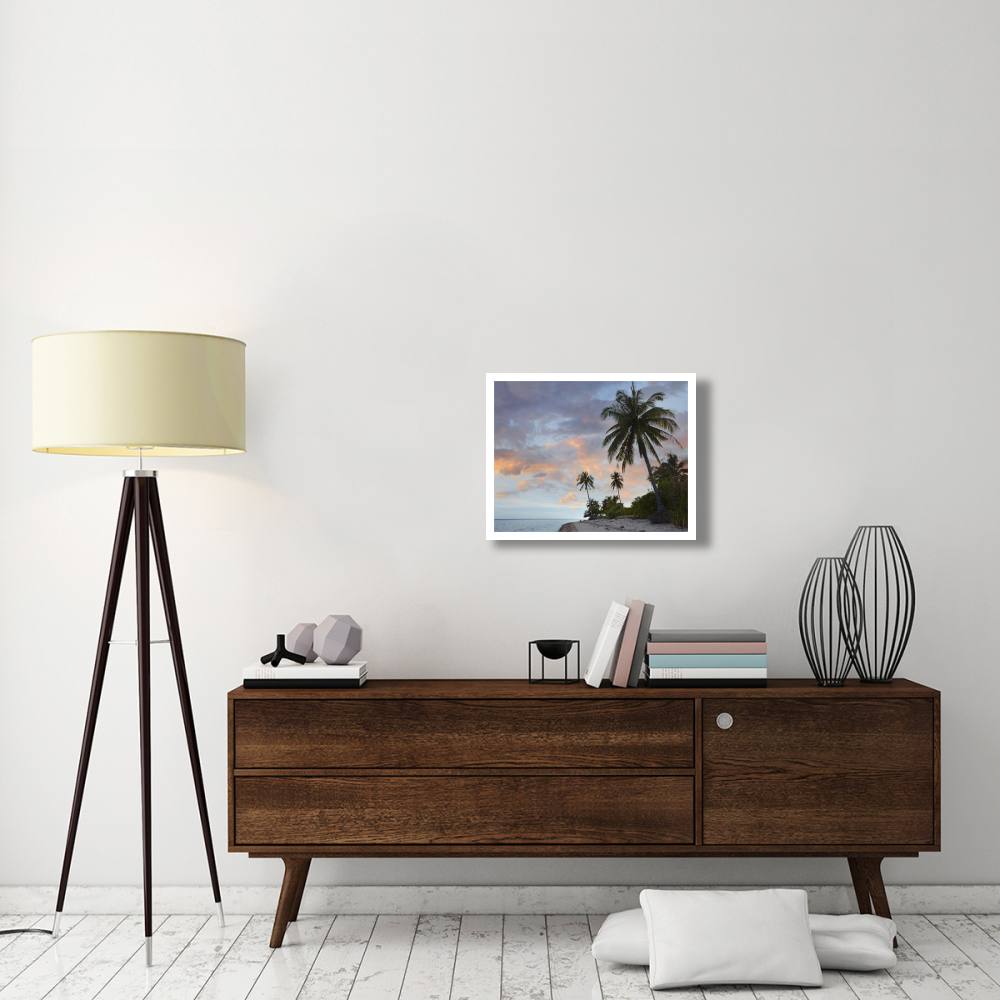 Coconut Palm trees, Pamilacan Island, Bohol Island, Philippines-Paper Art-26&quotx20"