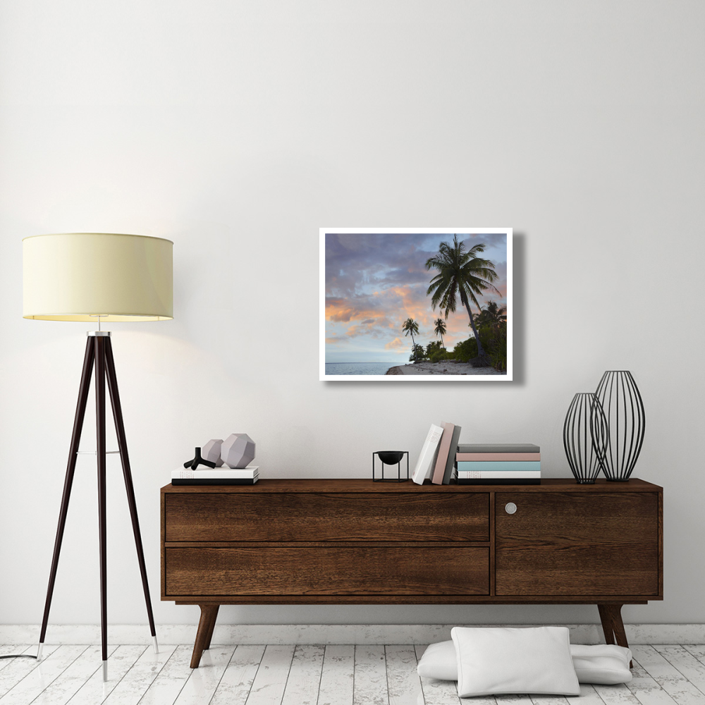 Coconut Palm trees, Pamilacan Island, Bohol Island, Philippines-Paper Art-34&quotx26"