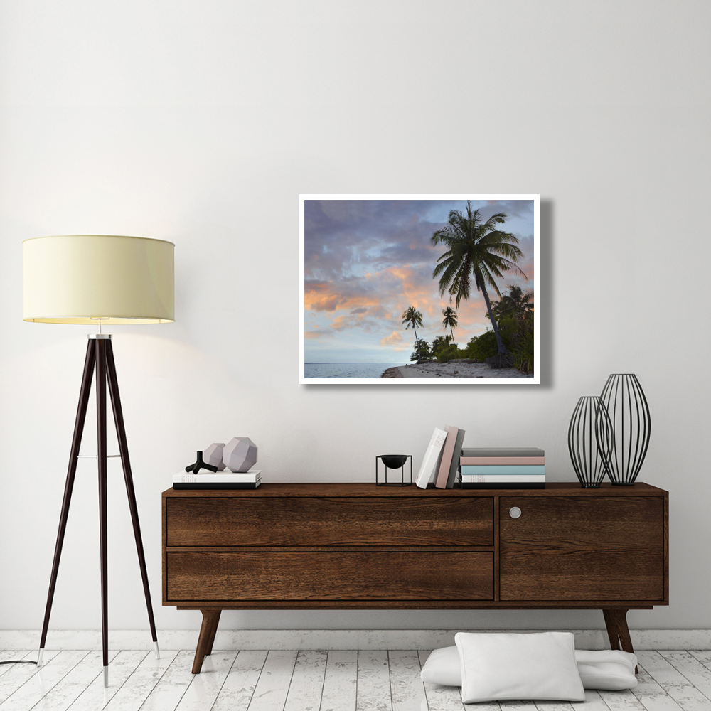 Coconut Palm trees, Pamilacan Island, Bohol Island, Philippines-Paper Art-42&quotx32"