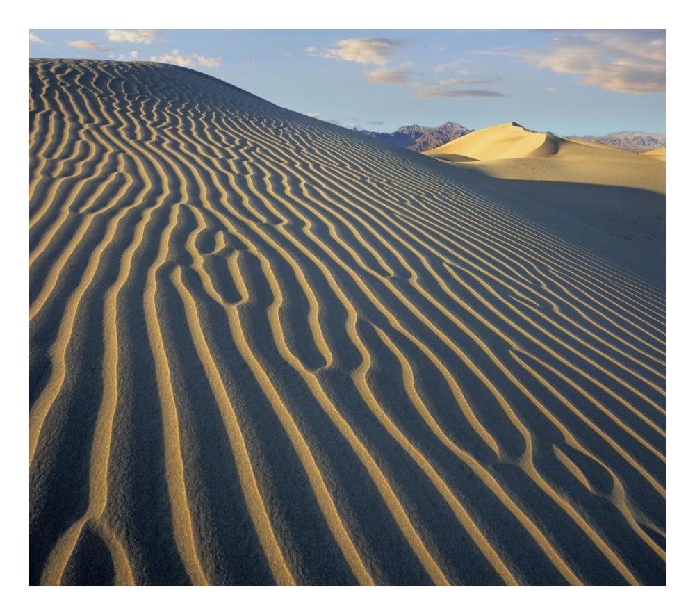 Mesquite Flat Sand Dunes, Death Valley National Park, California-Paper Art-24"x21.36"