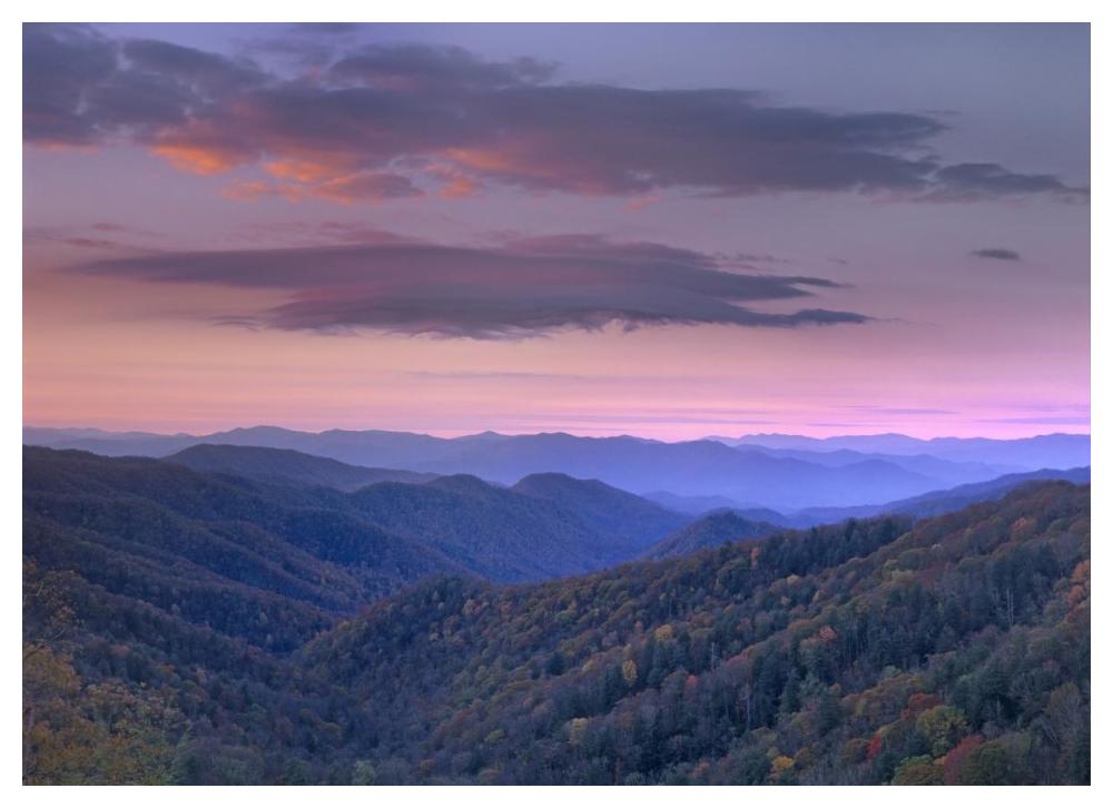 Newfound Gap, Great Smoky Mountains National Park, North Carolina-Paper Art-50"x38"