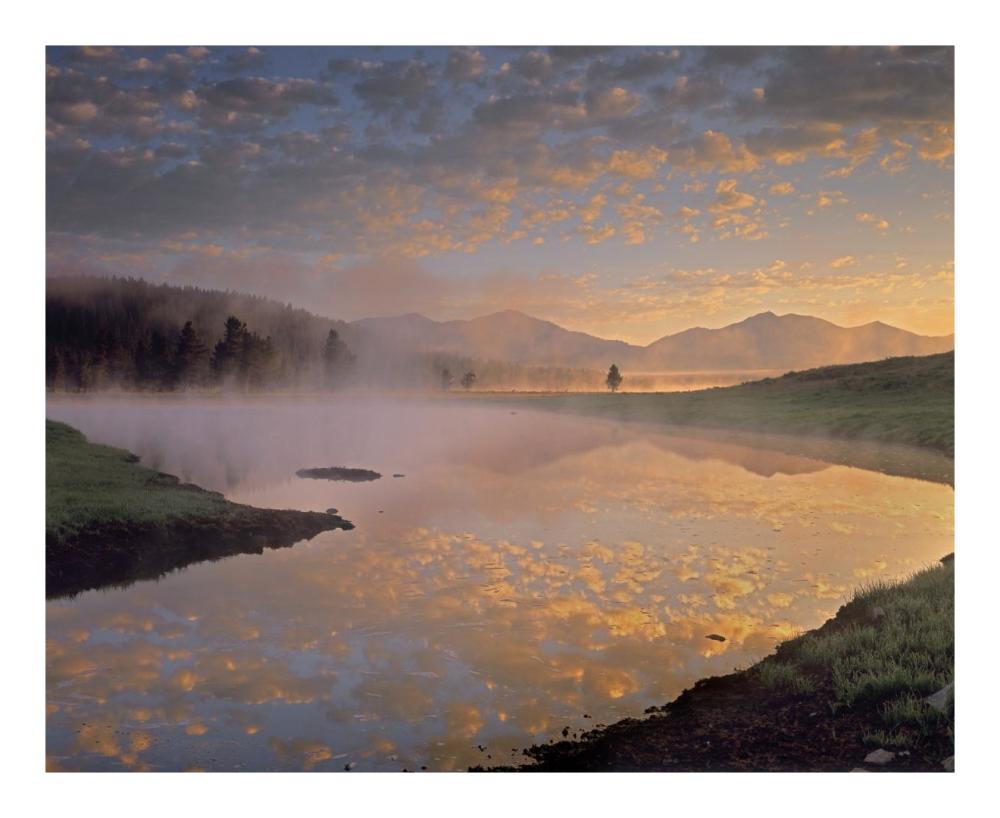 Absaroka Range from Alum Creek, Yellowstone National Park, Wyoming-Paper Art-22"x18"