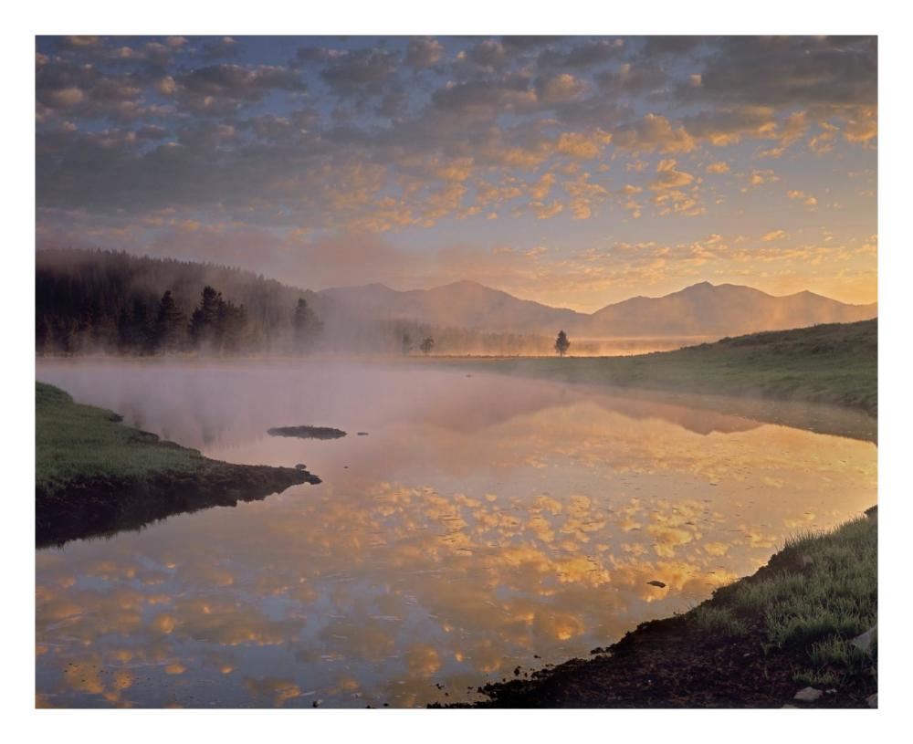 Absaroka Range from Alum Creek, Yellowstone National Park, Wyoming-Paper Art-26"x22"