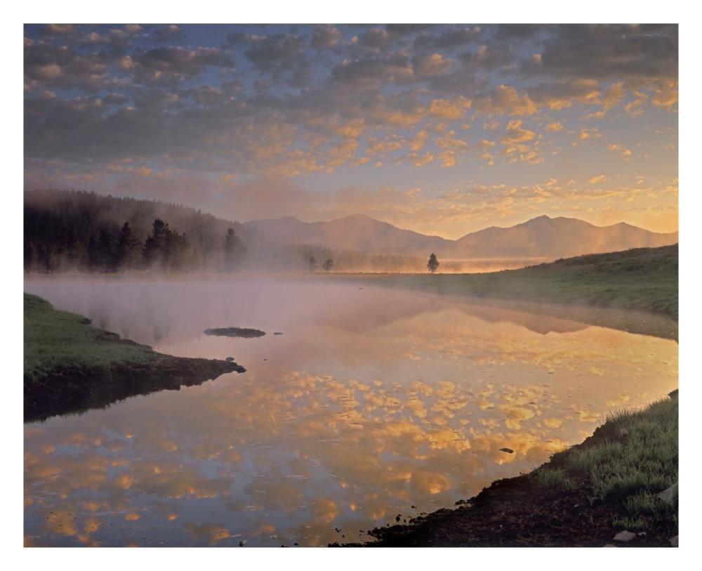 Absaroka Range from Alum Creek, Yellowstone National Park, Wyoming-Paper Art-30"x24"