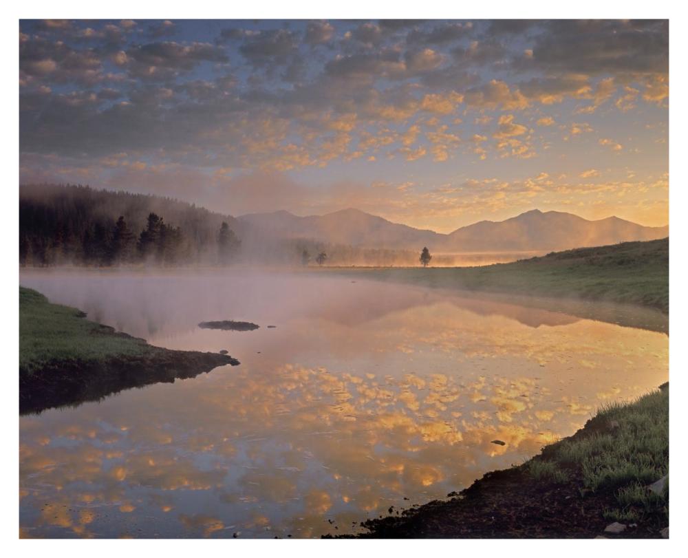 Absaroka Range from Alum Creek, Yellowstone National Park, Wyoming-Paper Art-37"x30"