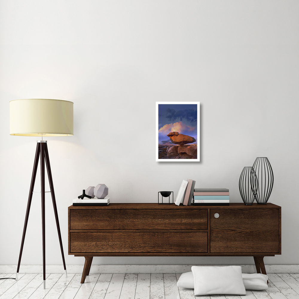 Balancing rock formation, Guadalupe Mountains National Park, Texas-Paper Art-17.62&quotx24"