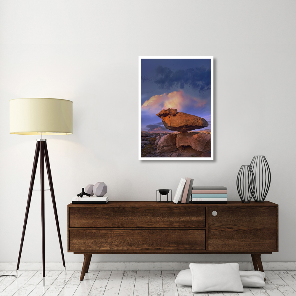 Balancing rock formation, Guadalupe Mountains National Park, Texas-Paper Art-30.4&quotx42"