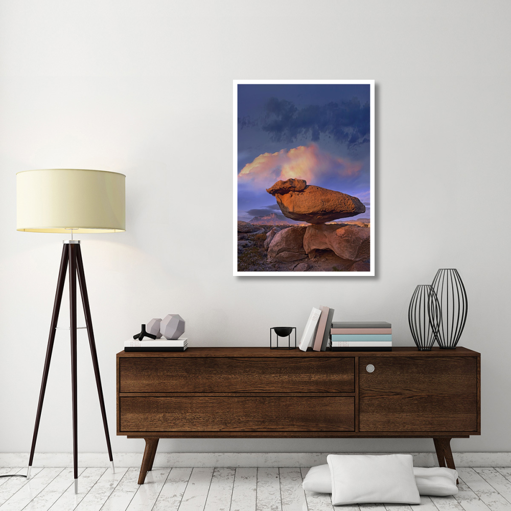 Balancing rock formation, Guadalupe Mountains National Park, Texas-Paper Art-33.24&quotx46"