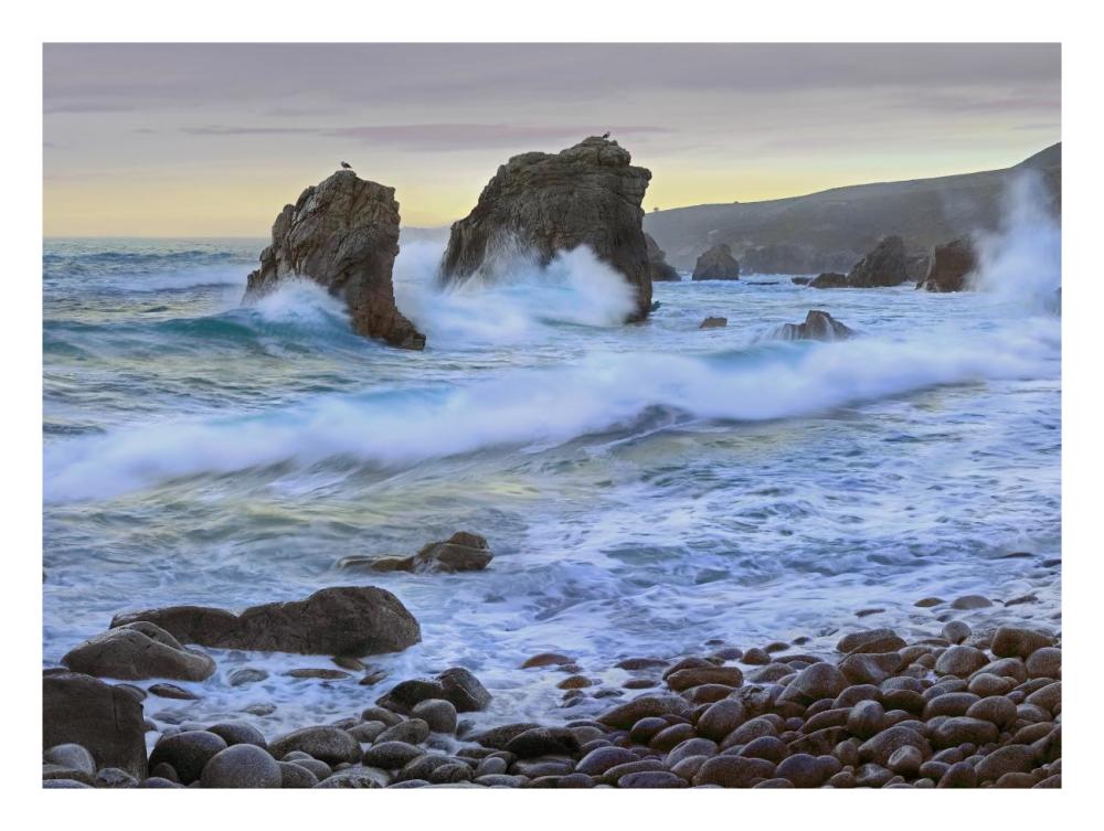 Cove and seastacks near Garrapata State, Beach Big Sur, California-Paper Art-26"x20"