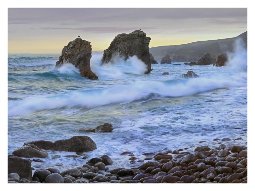 Cove and seastacks near Garrapata State, Beach Big Sur, California-Paper Art-34"x26"