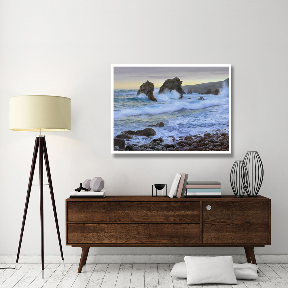 Cove and seastacks near Garrapata State, Beach Big Sur, California-Paper Art-50&quotx38"