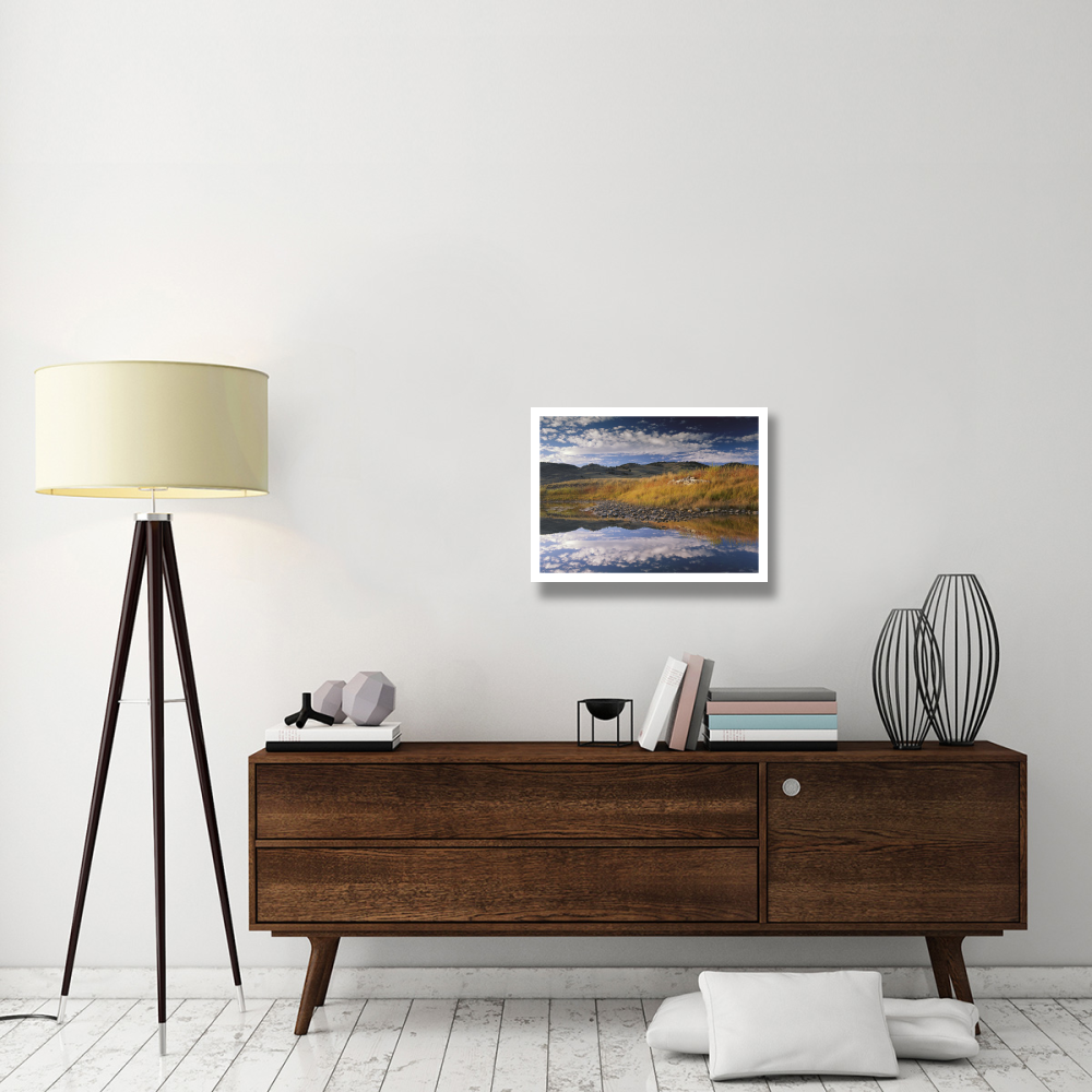 Absaroka Range and Slough Creek, Yellowstone National Park, Wyoming-Paper Art-26&quotx20"