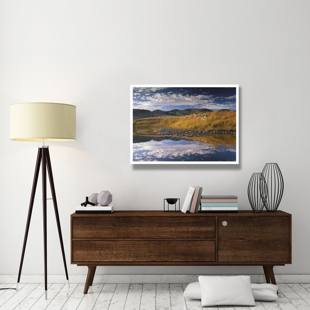 Absaroka Range and Slough Creek, Yellowstone National Park, Wyoming-Paper Art-42&quotx32"