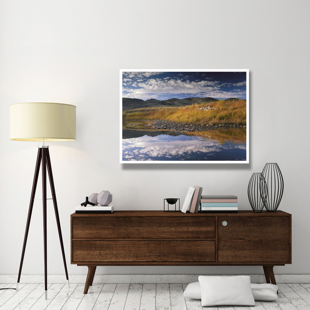 Absaroka Range and Slough Creek, Yellowstone National Park, Wyoming-Paper Art-50&quotx38"