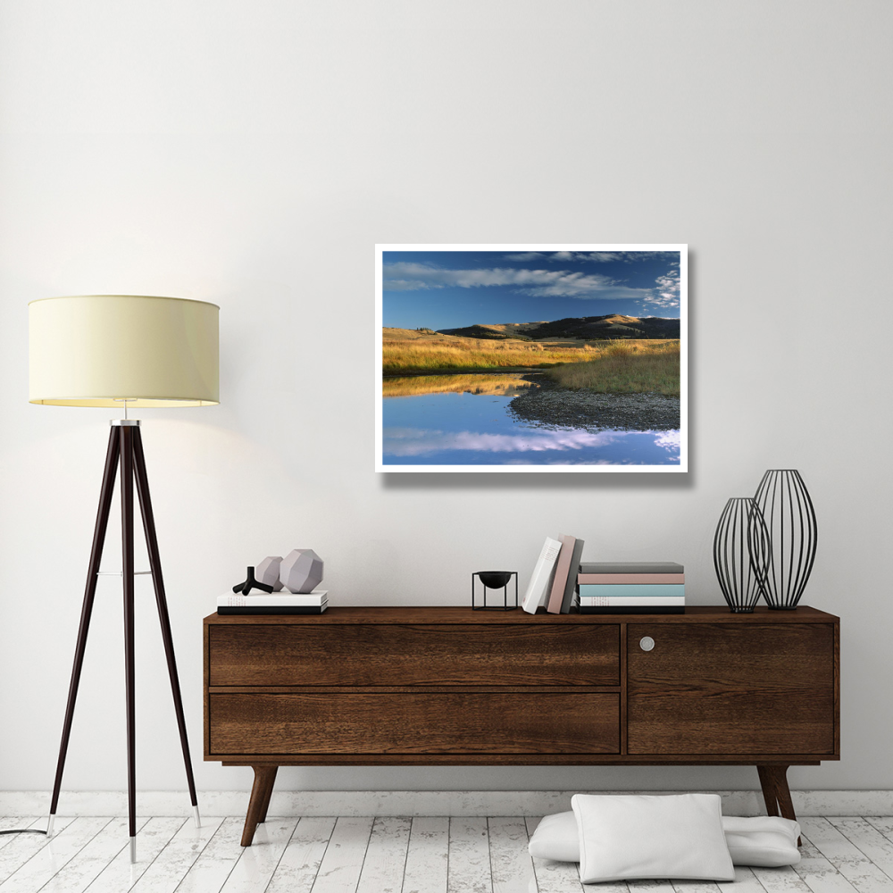 Absaroka Range and Slough Creek, Yellowstone National Park, Wyoming-Paper Art-42&quotx32"
