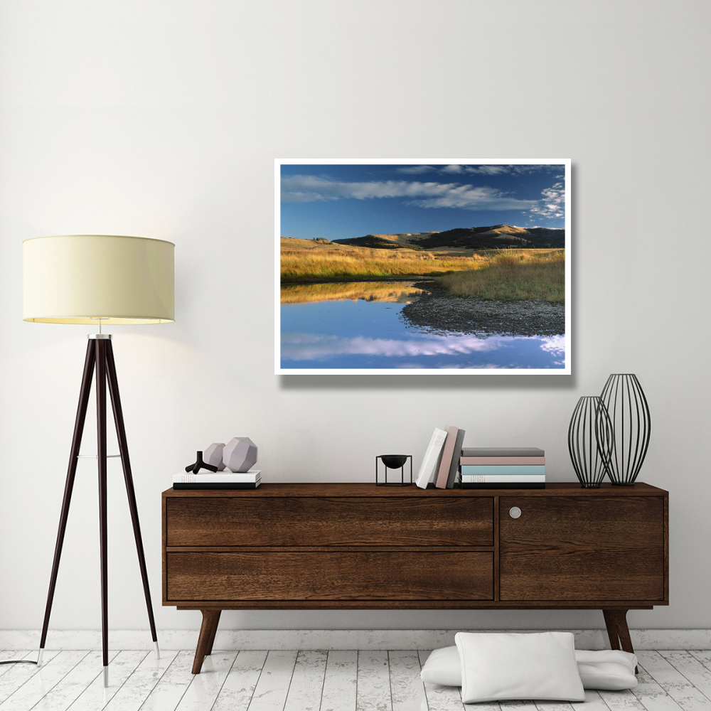 Absaroka Range and Slough Creek, Yellowstone National Park, Wyoming-Paper Art-50&quotx38"