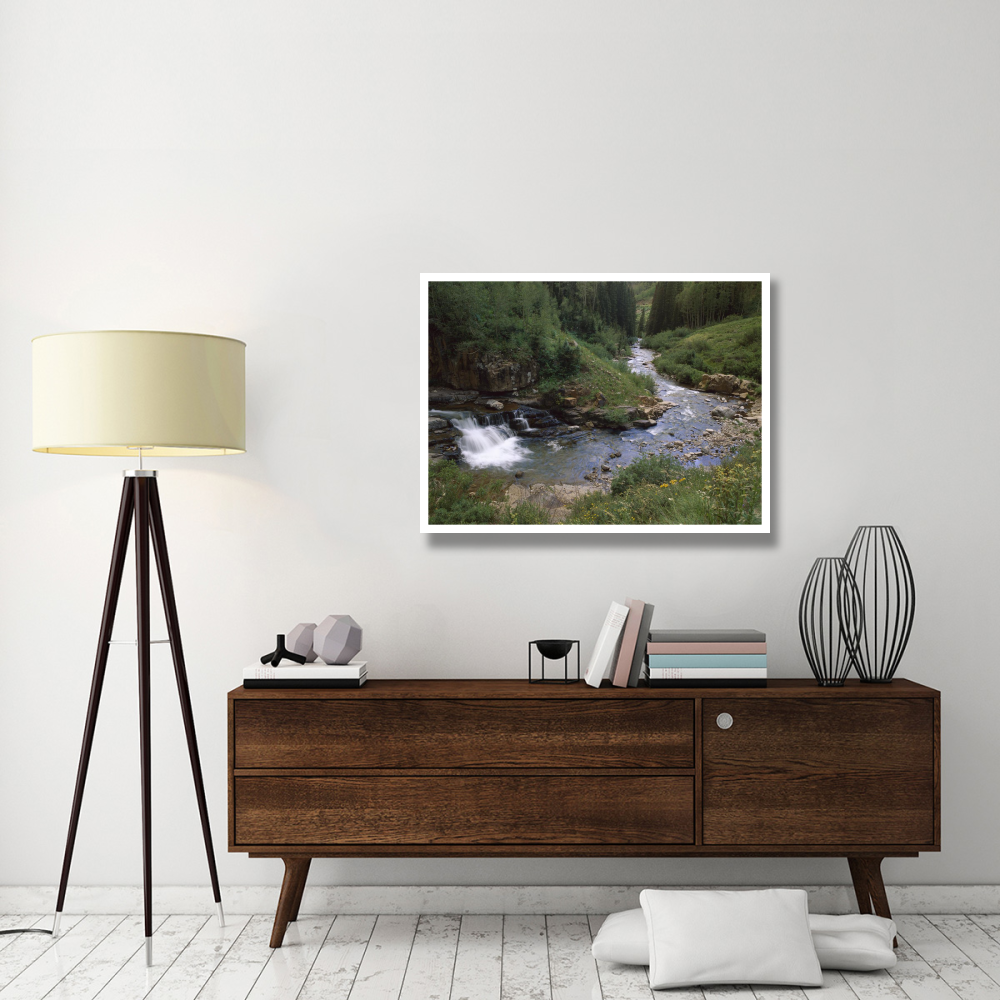La Plata River, La Plata Canyon, San Juan National Forest, Colorado-Paper Art-42&quotx32"