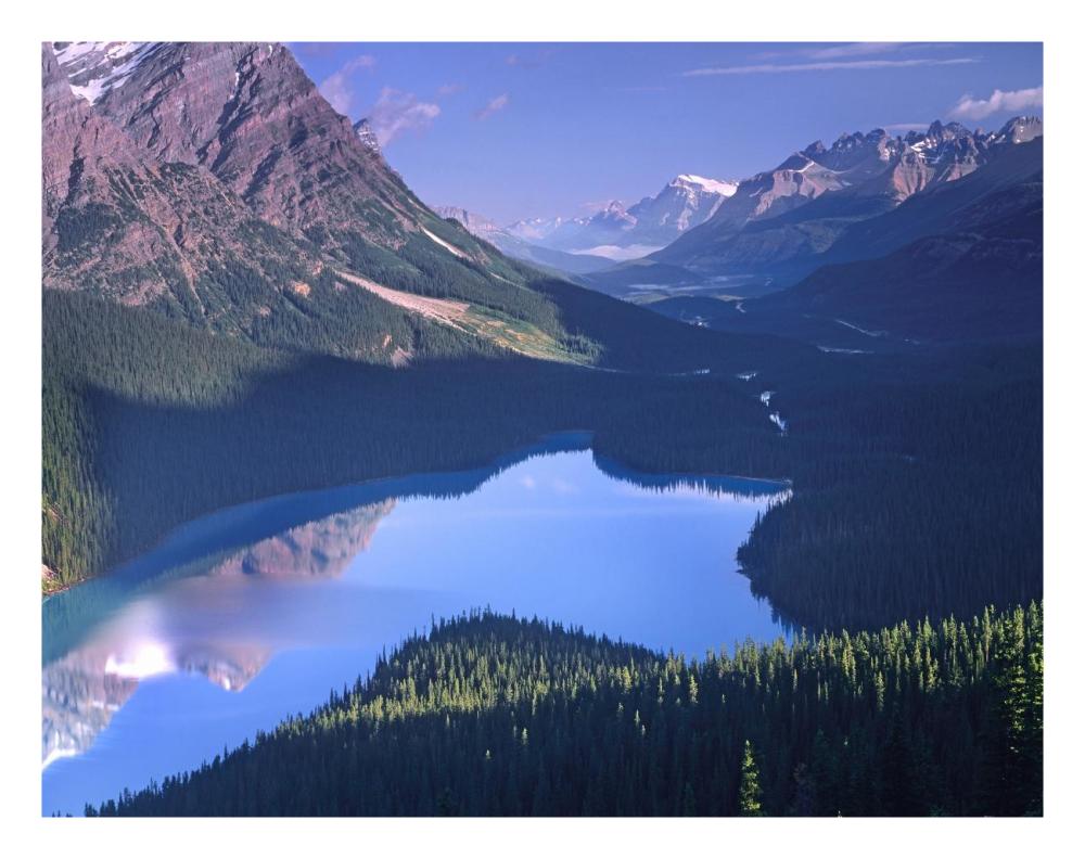 Mount Patterson at Peyto Lake, Banff National Park, Alberta, Canada-Paper Art-26"x20"