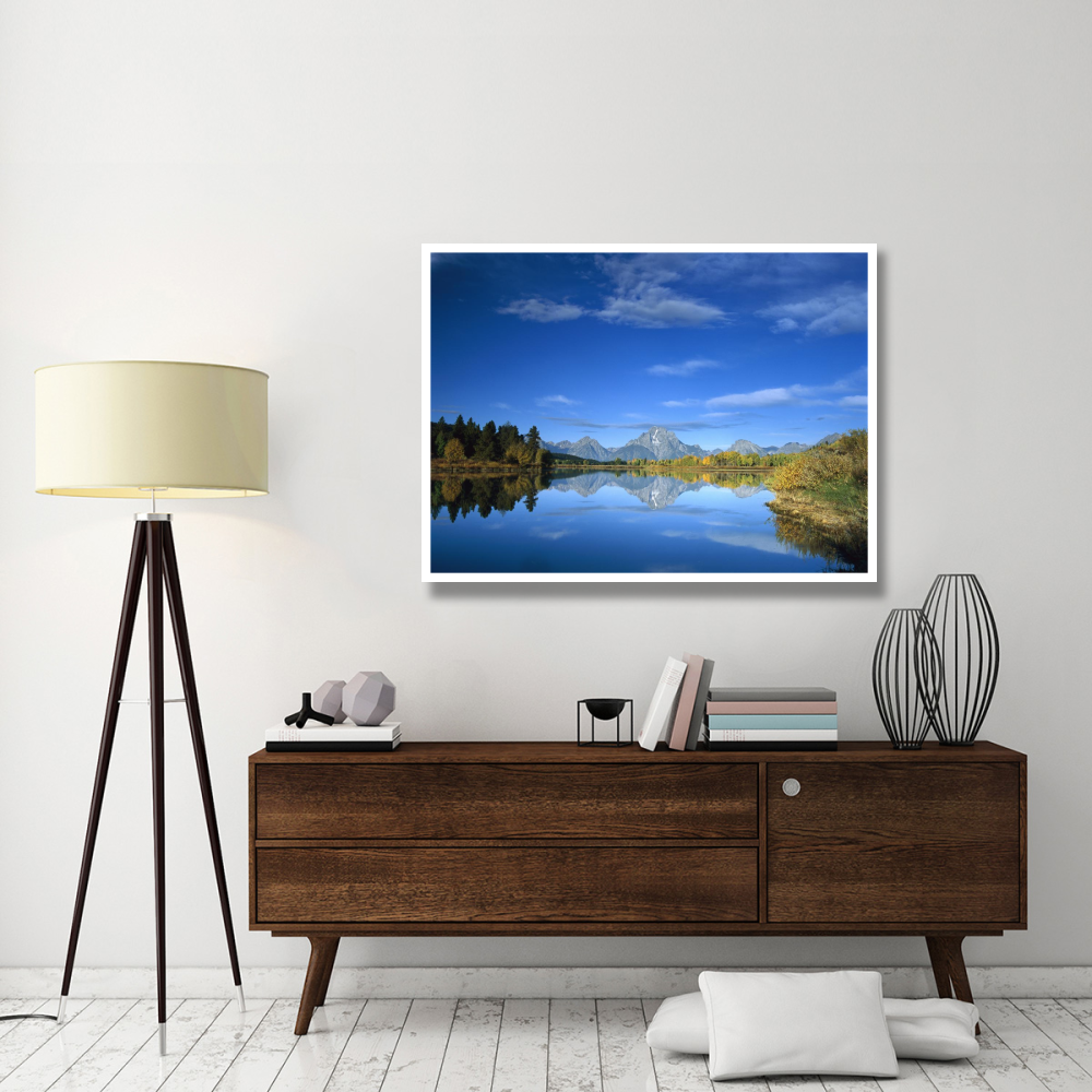 Mt Moran reflected in Oxbow Bend, Grand Teton National Park, Wyoming-Paper Art-50&quotx38"