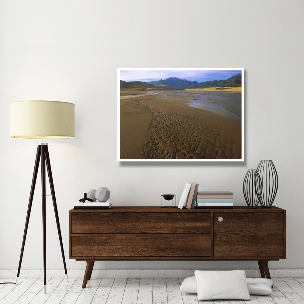 Patterns in stream bed, Great Sand Dunes National Monument, Colorado-Paper Art-50&quotx38"