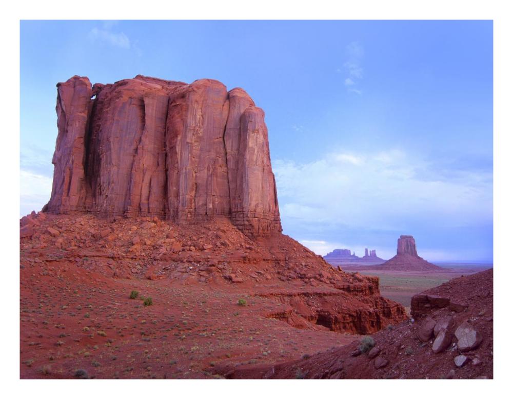 Elephant Butte from North Window viewpoint, Monument Valley, Arizona-Paper Art-26"x20"