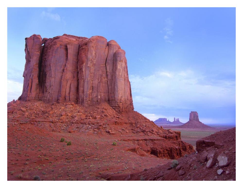 Elephant Butte from North Window viewpoint, Monument Valley, Arizona-Paper Art-34"x26"